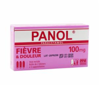 PANOL SUP 100MG BT 2x5